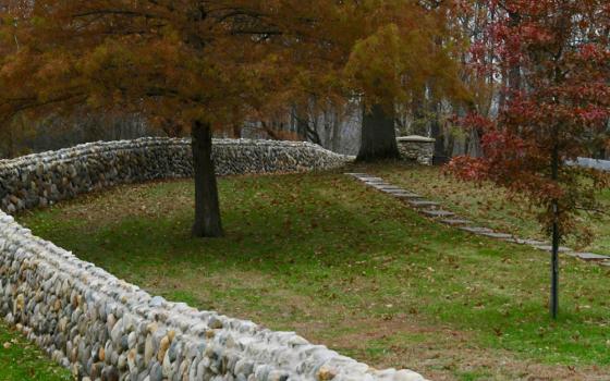 The Victory Nolls cemetery in Huntington, Indiana, is the only land still owned by the community after it sold its motherhouse to the county community corrections program. An endowment to care for the cemetery is being created. (GSR/Dan Stockman)