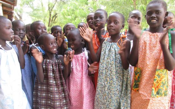 Girls from different ethnic groups attend the St. Bakhita Primary School in Narus, South Sudan, in a program supported by Mercy Beyond Borders. (Courtesy of Mercy Beyond Borders)