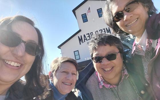 The first cohort of the InterCongregational Collaborative Novitiate on a road trip in February. (Courtesy of the InterCongregational Collaborative Novitiate)