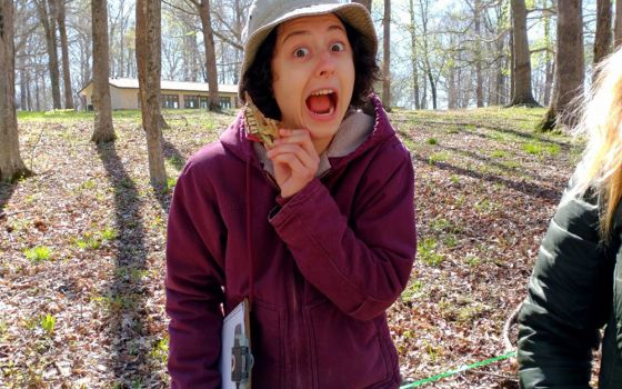 Wicked questions help us learn about the world around us. I used the "wicked question" line of thought to investigate this partial jawbone found during an environmental education training, discovering it was likely a deer. (Courtesy of Katherine Bullock)