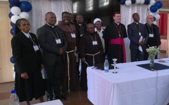 The delegation of presidents and representatives from the six conferences in the Southern African region during the May 14 launch of the Regional Conference of Major Superiors of Southern Africa in Harare, Zimbabwe (Courtesy of Nkhensani Shibambu)