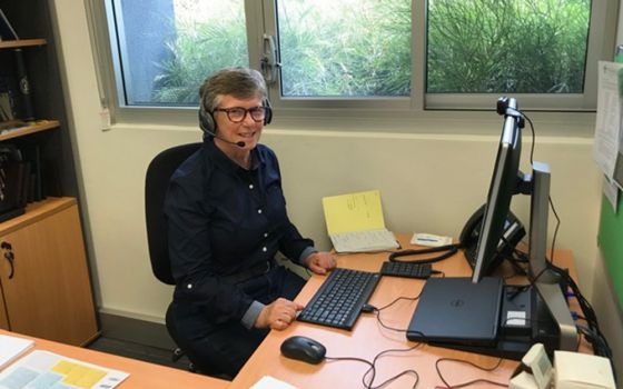 Sr. Maryanne Loughry at the Institute of Sisters of Mercy of Australia and Papua New Guinea offices in Lewisham, a suburb of Sydney, Australia (Courtesy of Sr. Maryanne Loughry)