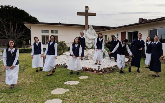 Postulants and novices of the Lovers of the Holy Cross of Los Angeles. A Trinity Washington University/CARA study says that there are more than 4,000 "international sisters" who are currently in the U.S. for formation, studies or ministry.