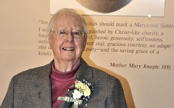 Sr. Joan Delaney during her 70th jubilee as a Maryknoll Sister, in Maryknoll, New York, Feb. 13, 2022 (Courtesy of Maryknoll Sisters)