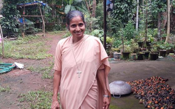 After escaping Afghanistan, Sr. Theresa Crasta, a Maria Bambina nun, on Sept. 9 went to visit her family home at Bela, a village in Kerala on the border of Karnataka state in southwestern India.