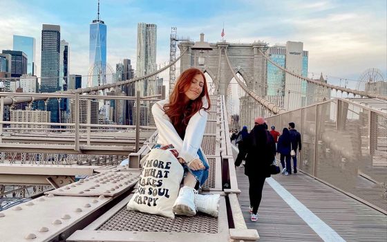 I have a fond memory of walking over the Brooklyn Bridge after work one day. A very nice stranger from Israel asked if I wanted a picture, and we became friends. (Sagi Avni)