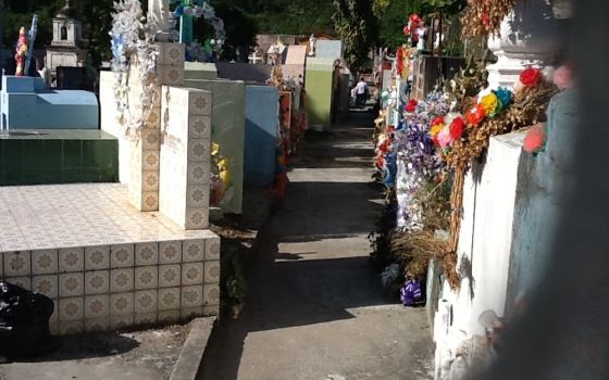 Cemetery where Maryknoll Srs. Ita Ford and Maura Clarke are buried in El Salvador, pictured in 2015 (Janet M. Peterworth)