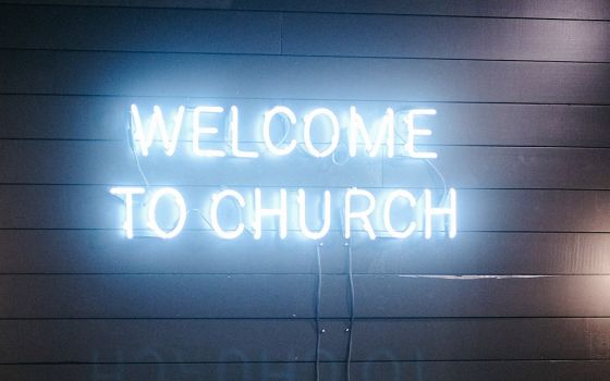 Welcome to church (Unsplash/Chantel K.)