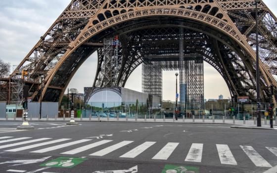 The Eiffel Tower is seen March 17 during the coronavirus lockdown in Paris. (Dreamstime/UlyssePixel)