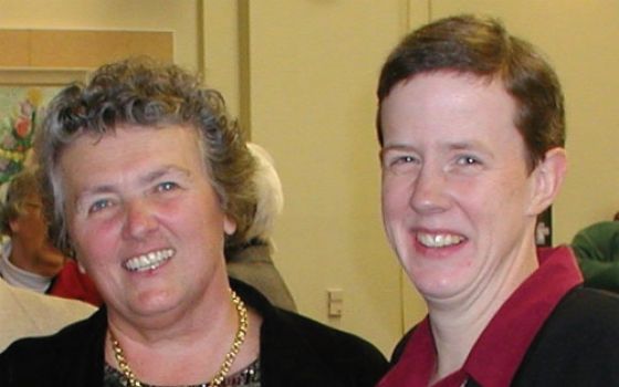 Sr. Joan Chittister, left, with Sr. Jane Marie Bradish in 2006 (Courtesy of the School Sisters of St. Francis)