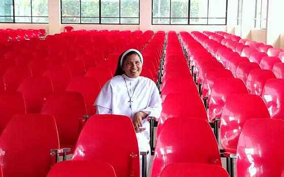 Sr. Lucy Kalappura ministers to people in Dwarka, near Mananthavady in the Wayanad District of Kerala, India, in 2019. (Saji Thomas)