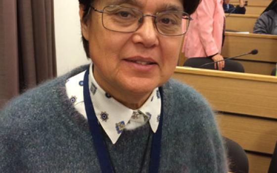 Maltese Sr. Carmen Sammut, who heads the International Union of Superiors General (NCR photo/Tom Fox)