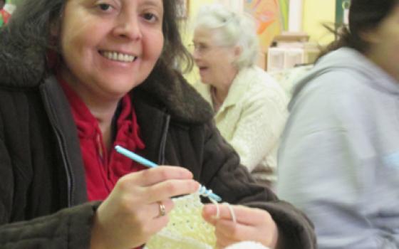 "Mary" comes to the Women's Outreach Center "because it's therapy for me. When I'm here, I'm not thinking about bills or my car. I just come and enjoy."